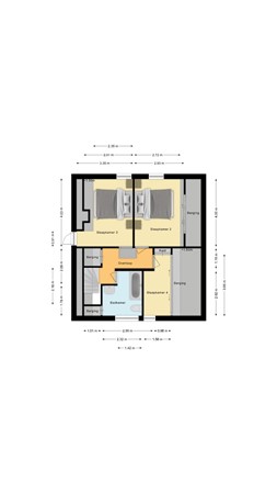 Plattegrond - Kerkdijk 53, 4927 RA Helkant - Eerste verdieping.jpg